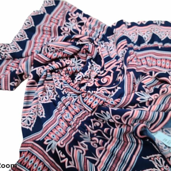 New York & Company Boho Tunic Ruffle Sleeve Dress - Picture 8 of 11